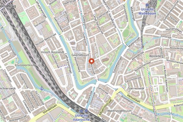 Map showing KEEK Twijnstraat in Utrecht