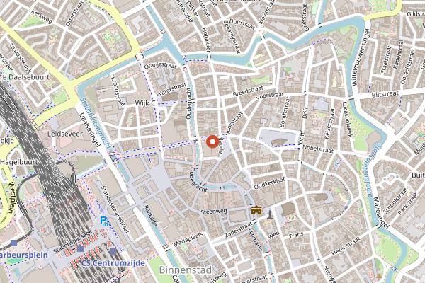Map showing Meneer Potter in Utrecht