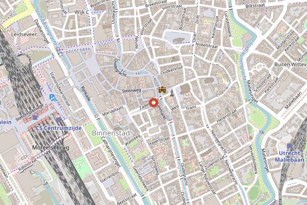 Map showing Stach Food Zadelstraat in Utrecht