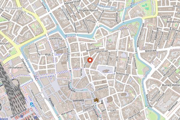 Map showing The Village Coffee in Utrecht