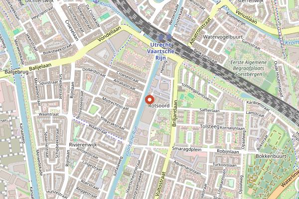 Map showing WT Urban Kitchen in Utrecht