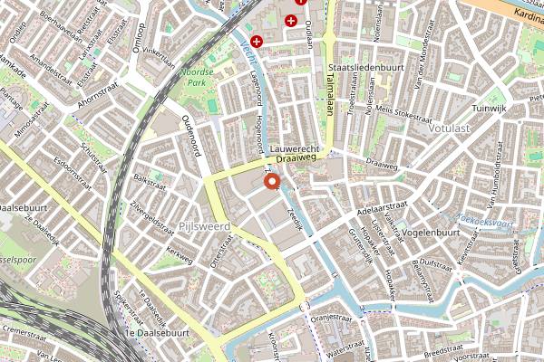 Map showing Dagger Coffee in Utrecht