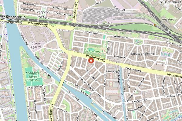 Map showing Kookstudio De Keukentafel in Utrecht