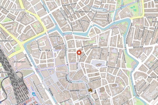 Map showing VinVin Wine and Food Workshop in Utrecht