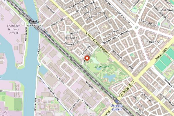 Map showing TAPT Festival Utrecht in Utrecht