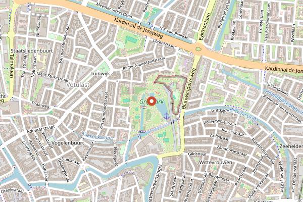 Map showing TREK Foodfestival in Utrecht