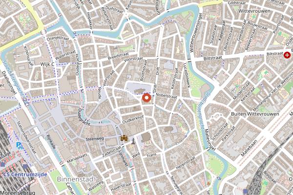 Map showing Carmel Market in Utrecht