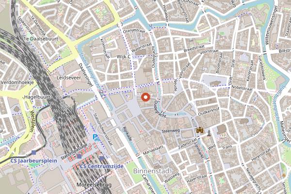 Map showing De Zakkendrager in Utrecht