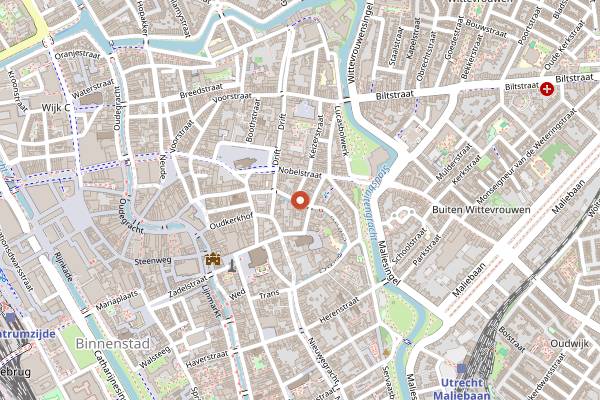 Map showing Maeve in Utrecht