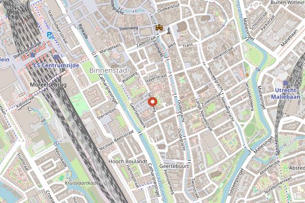 Map showing Springhaver Canteen in Utrecht