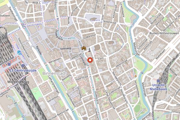 Map showing Bar Bet in Utrecht