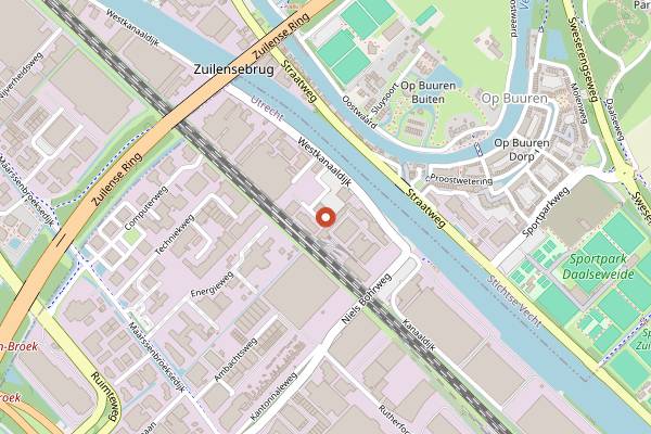 Map showing De Helling in Utrecht