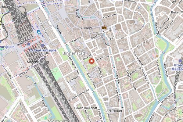 Map showing Karel 5 in Utrecht