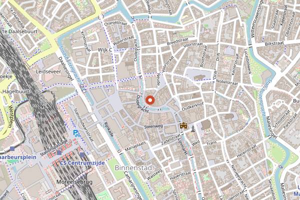 Map showing DAPP Frietwinkel in Utrecht