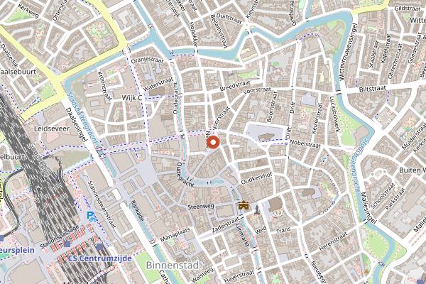 Map showing Oliebollenkraam Harms and Harms in Utrecht