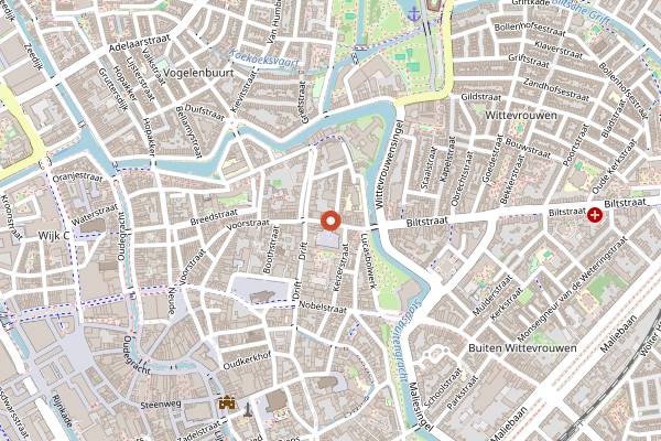 Map showing Kasvio Wine Programme in Utrecht