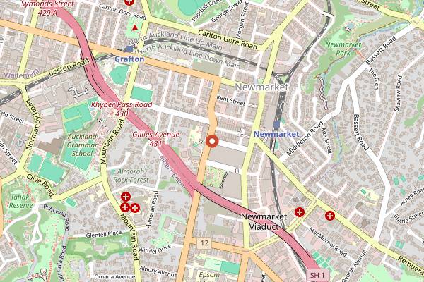 Map showing Daily Bread Newmarket in Auckland