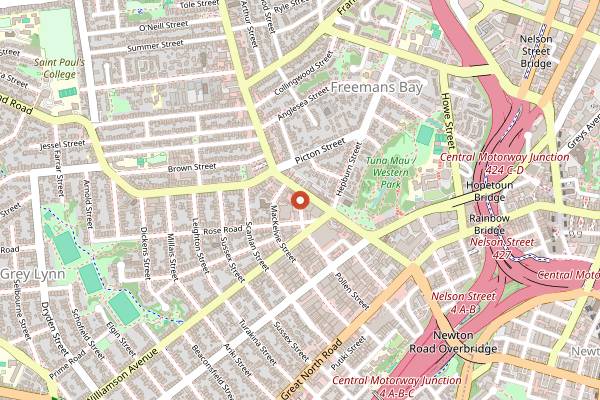 Map showing Daily Bread Ponsonby in Auckland