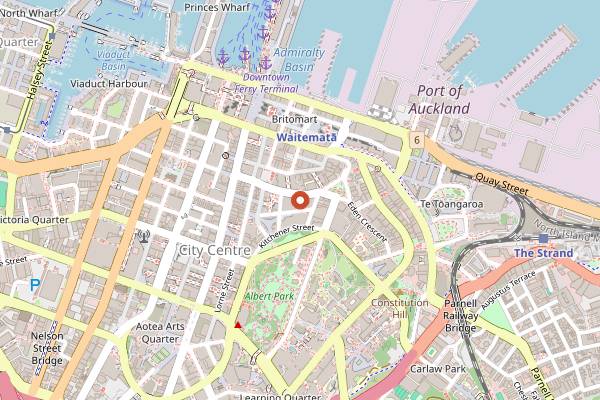 Map showing Hugo's Bistro in Auckland