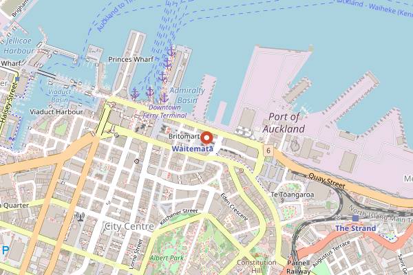 Map showing Ortolana in Auckland