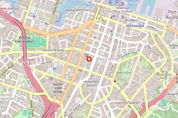 Map showing Depot Eatery in Auckland