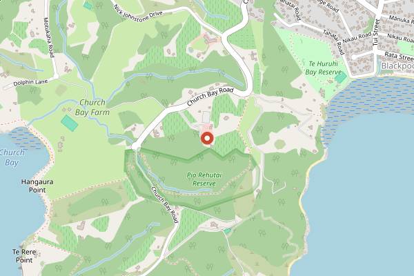Map showing Mudbrick Vineyard (Waiheke) in Auckland