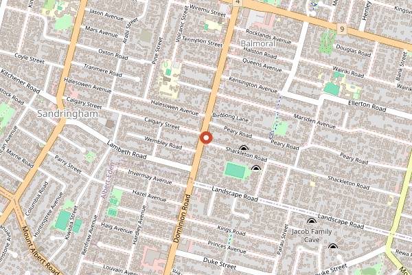 Map showing Cazador in Auckland