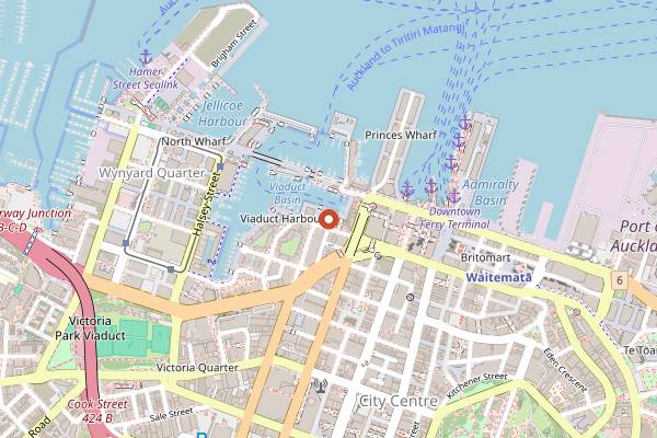 Map showing Hello Beasty in Auckland