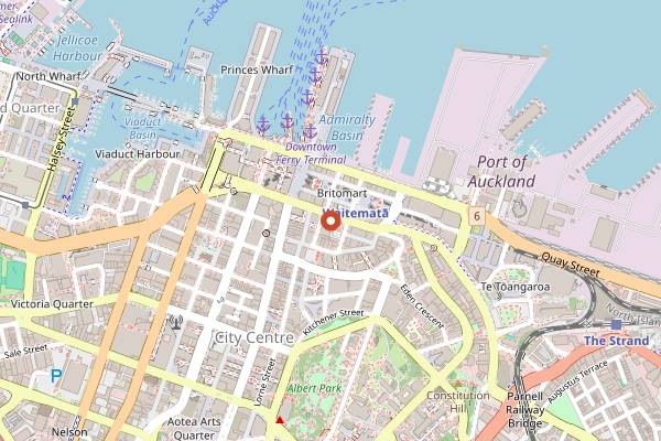 Map showing Kebab City in Auckland