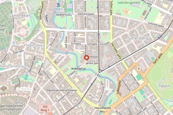 Map showing Territoriet in Oslo