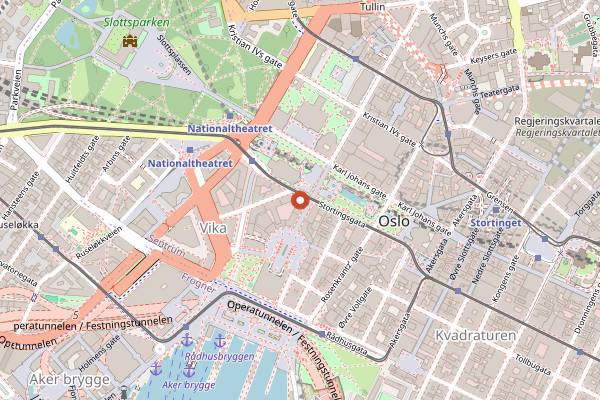 Map showing Amundsen Bryggeri og Spiseri in Oslo