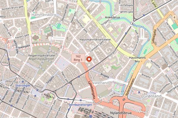 Map showing Lille Saigon 1 in Oslo