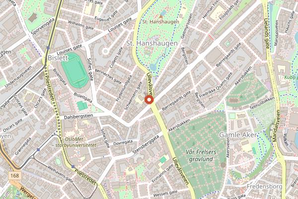 Map showing Smalhans dagens husmannskost in Oslo