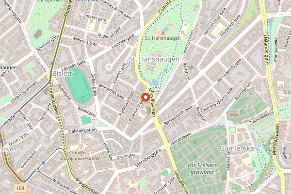 Map showing Java Espressobar in Oslo
