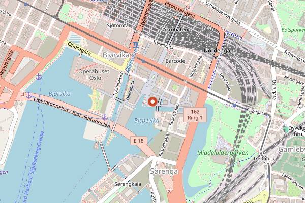 Map showing Talormade Oslobukta in Oslo