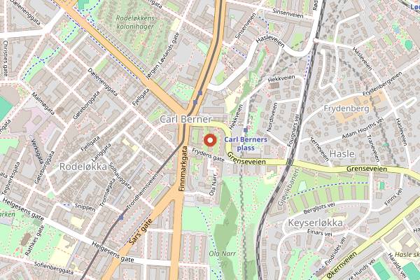 Map showing Ravioli Art Pasta Class in Oslo
