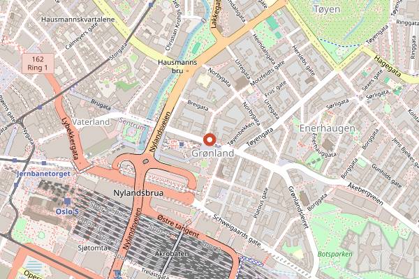 Map showing Punjab Tandoori in Oslo