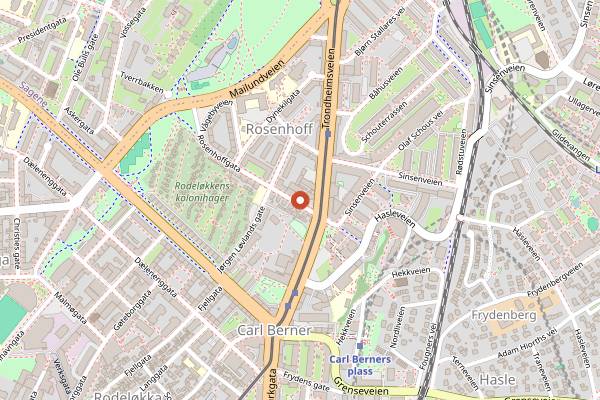 Map showing Punjabi Masala Rosenhoff in Oslo