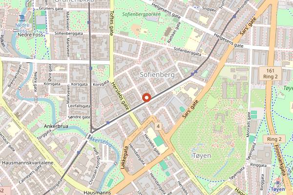 Map showing Saray Restaurant in Oslo