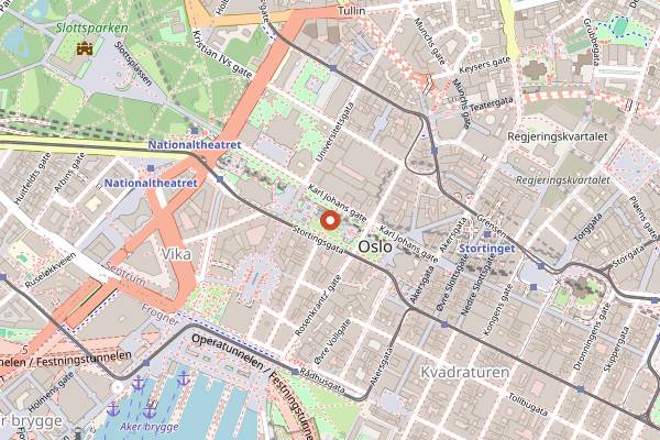 Map showing Jul i Vinterland in Oslo