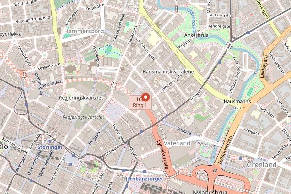 Map showing Oslo Ginfestival in Oslo