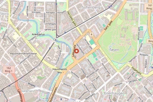 Map showing Ille Brød in Oslo