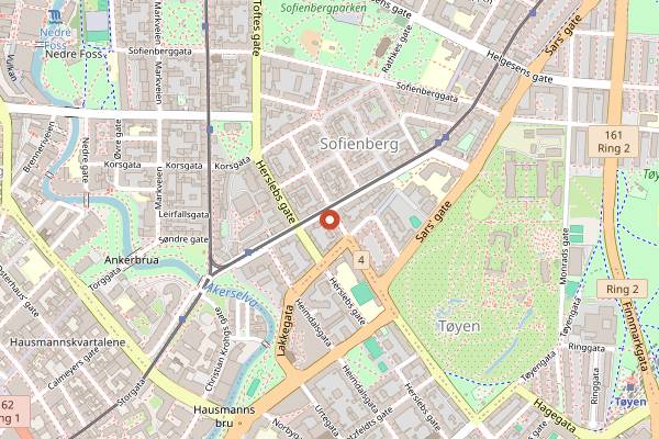 Map showing The Little Pickle in Oslo