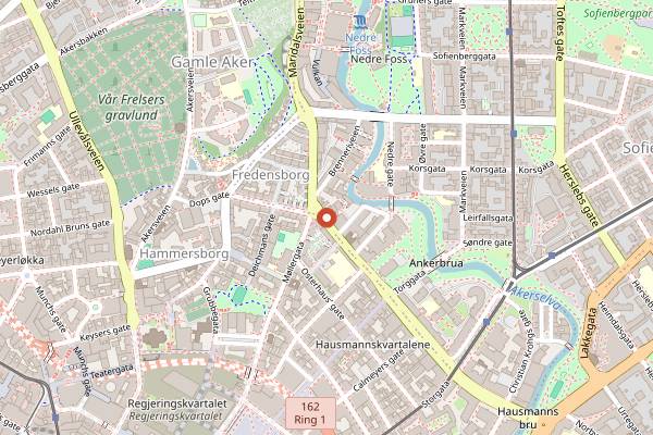 Map showing Kafé Hærverk in Oslo