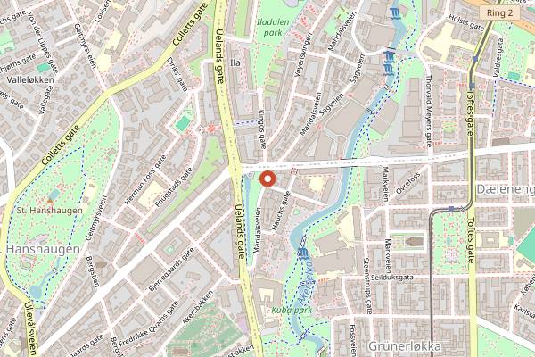 Map showing Restaurant Kontrast in Oslo