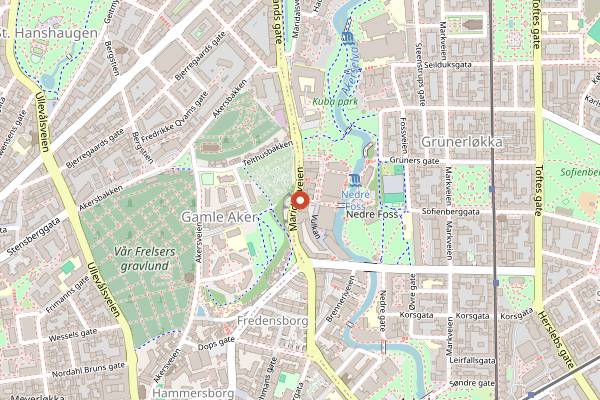 Map showing Kontrast in Oslo