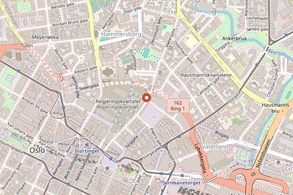Map showing Illegal Burger in Oslo