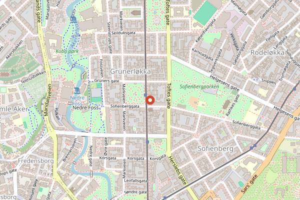 Map showing Skaal Matbar in Oslo