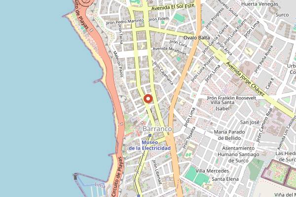 Map showing Ayahuasca in Lima