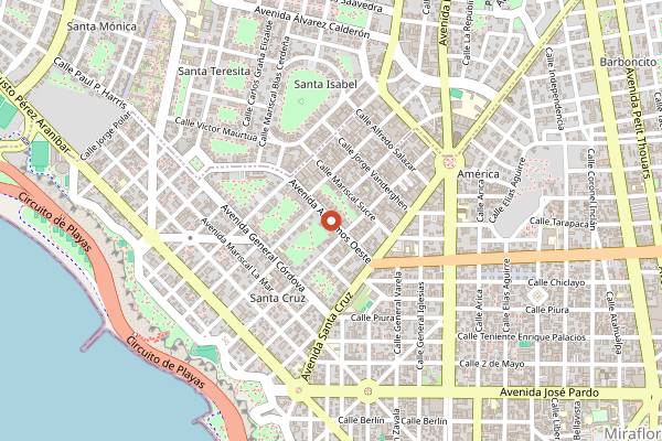 Map showing Mo Cafe in Lima